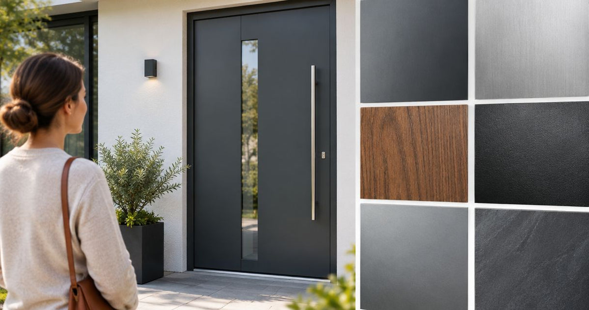Oberflächen für Aluminium-Haustüren im Vergleich
